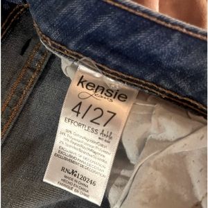 Kensie mid rise ankle skinny jeans no distressing very cute